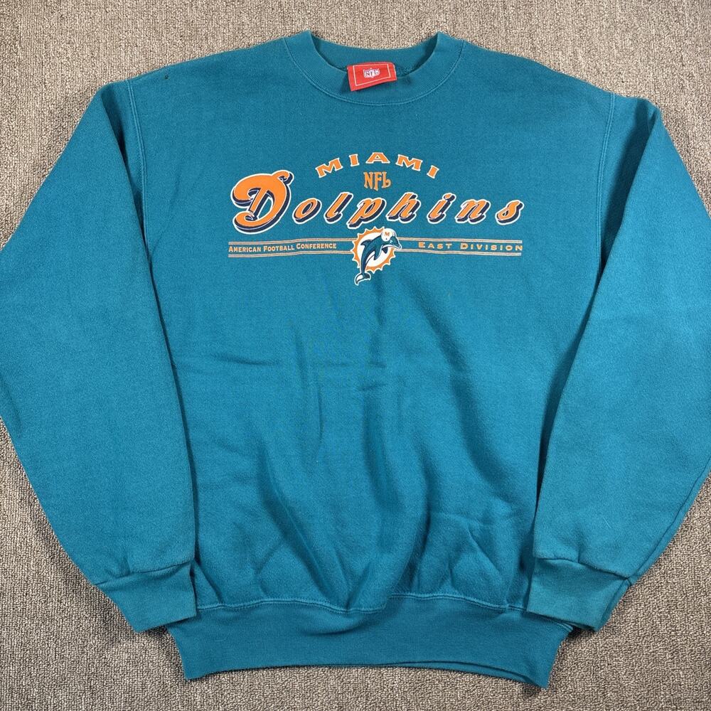 Vintage Miami Dolphins Men’s Sweatshirt NFL Football AFC East XL 21x26